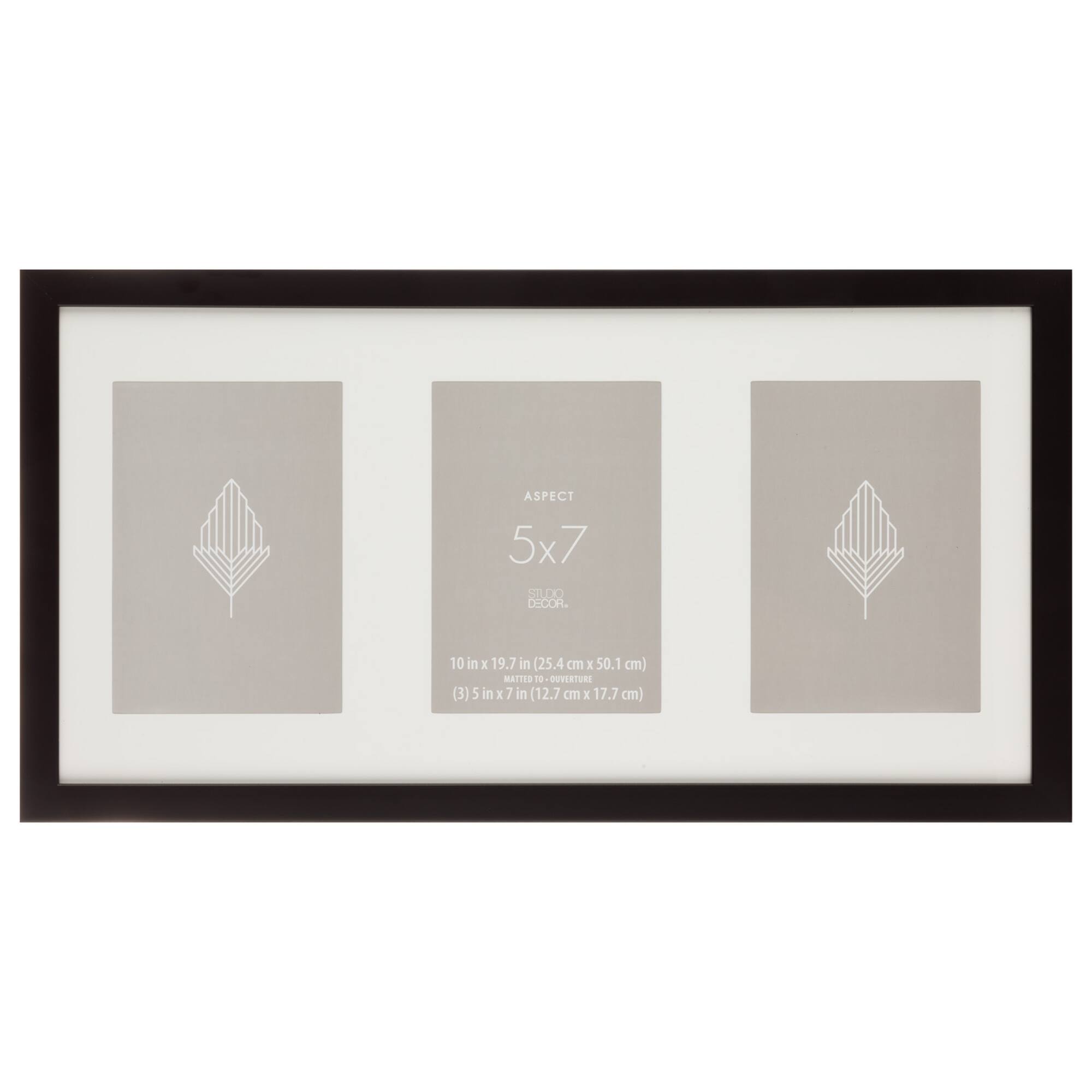 Aspect 3 Opening 5" x 7" Black Collage Frame by Studio Décor®